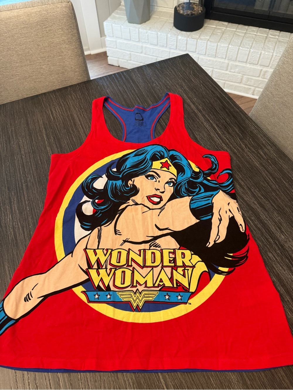 DC Comics Wonder Woman Red Graphic Racerback Tank